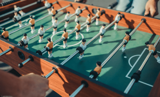 Outdoor Soccer Table Area